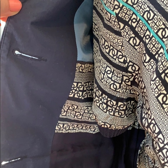 Ports 1961 Blue 100% Silk Top & Matching Jacket - Picture 4 of 5